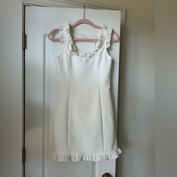 Endless Rose Dresses & Skirts - White Endless Rose Ruffled Lined dress